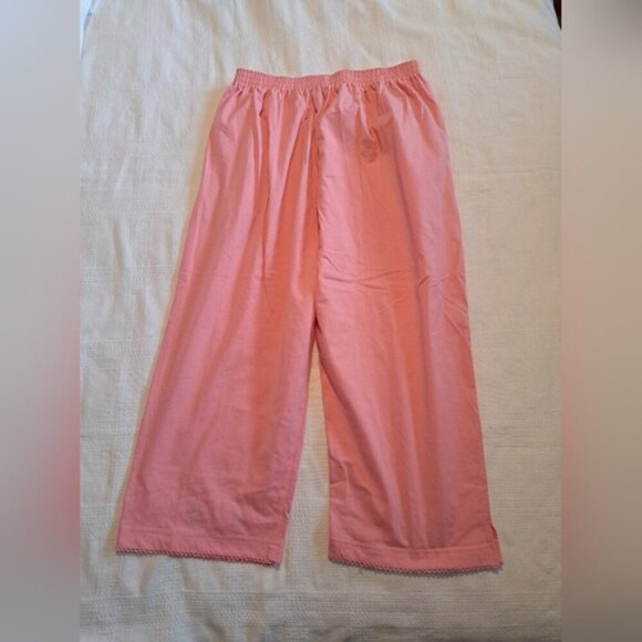 T C Fashion women's size Large lounge set, embroidered flowers, EUC - Picture 8 of 10